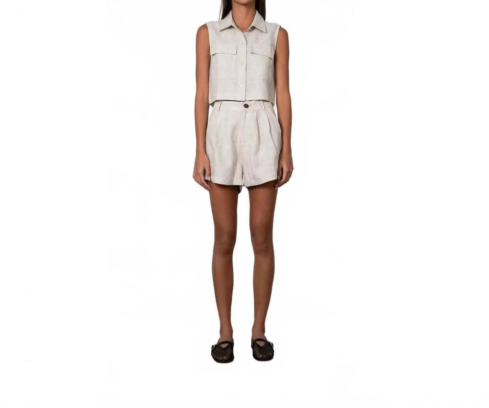 NEW PARENTEZI michelle shorts in oat
